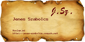 Jenes Szabolcs névjegykártya